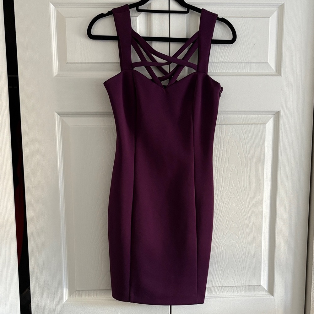 Guess Sleeveless Dress in Deep Purple